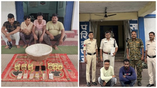 रायगढ़ : जुआ खेलवाने वालों पर घरघोड़ा,पूंजीपथरा पुलिस की लगातार कार्यवाही…