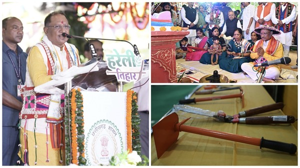 मुख्यमंत्री निवास में हरेली पर्व का रंगारंग आयोजन; किसानों की खुशहाली और समृद्धि हमारा ध्येय: मुख्यमंत्री श्री विष्णु देव साय