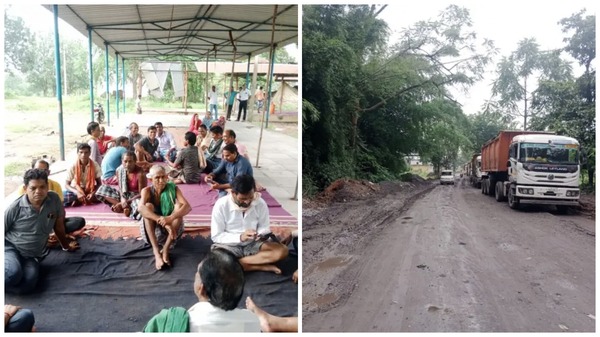 तमनार : जानलेवा सड़क की मरम्मत के लिए किस “फरिश्ते का इंतजार” कर रही सरकार, ग्रामवासियों का फिर एक बार प्रदर्शन…