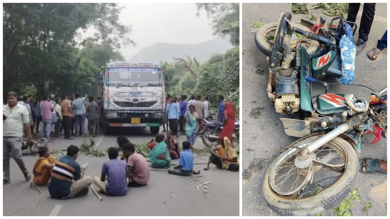 ब्रेकिंग रायगढ़ : रफ्तार का कहर, ट्रेलर की चपेट में बाइक सवार;एक कि मौत दूसरा गंभीर, ग्रामीणों का चक्काजाम मौके पर पहुचीं पुलिस…