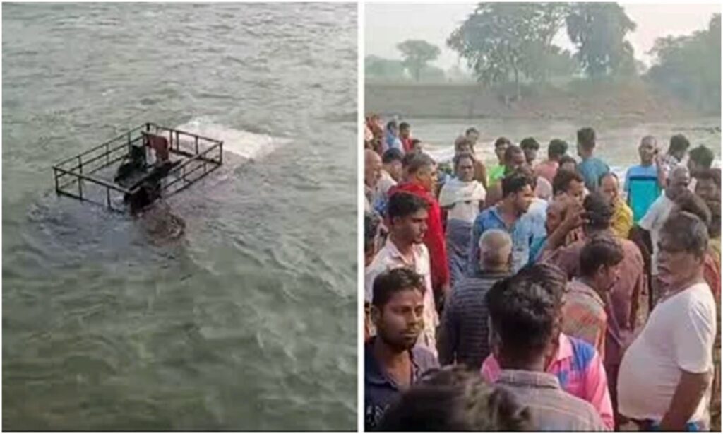 सक्ती : 15 बच्चों से भरा स्कूली वाहन गिरी नदी में ;ग्रामीणों में भारी आक्रोश, वहीँ वहीँ बच्चों की सुरक्षा को लेकर बड़ा सवाल…
