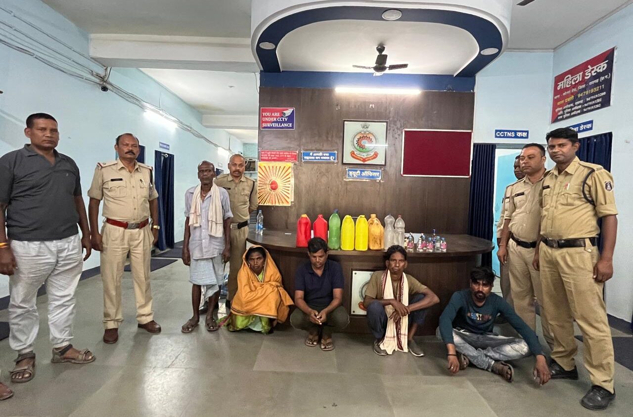 अवैध शराब के खिलाफ कोतरारोड़ पुलिस की सख्त कार्रवाई ; अवैध शराब के साथ 05 गिरफ्तार…