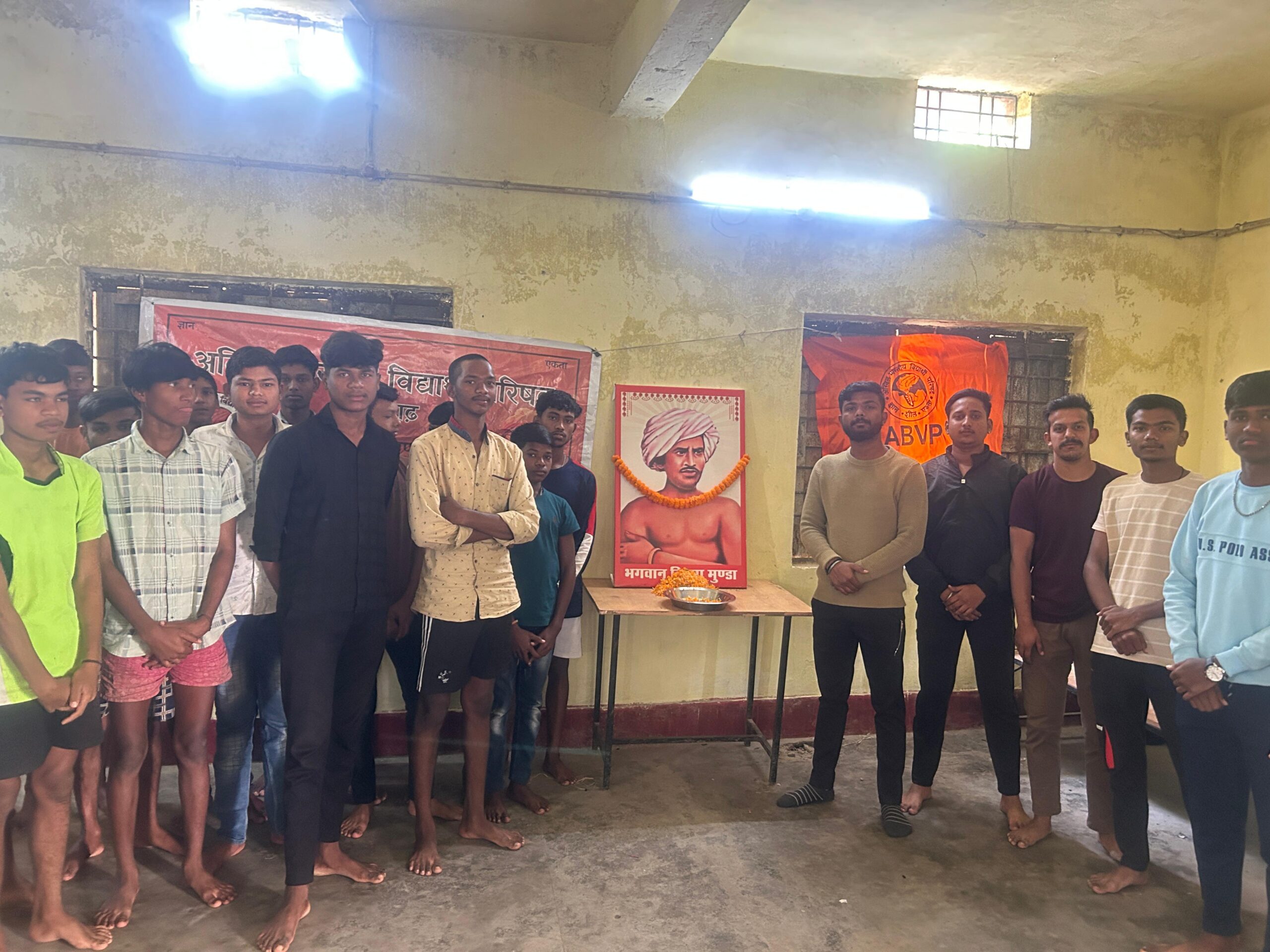 एबीवीपी पत्थलगांव के कार्यकर्ताओं ने  भगवान बिरसा मुंडा जी की जयंती मनाई
