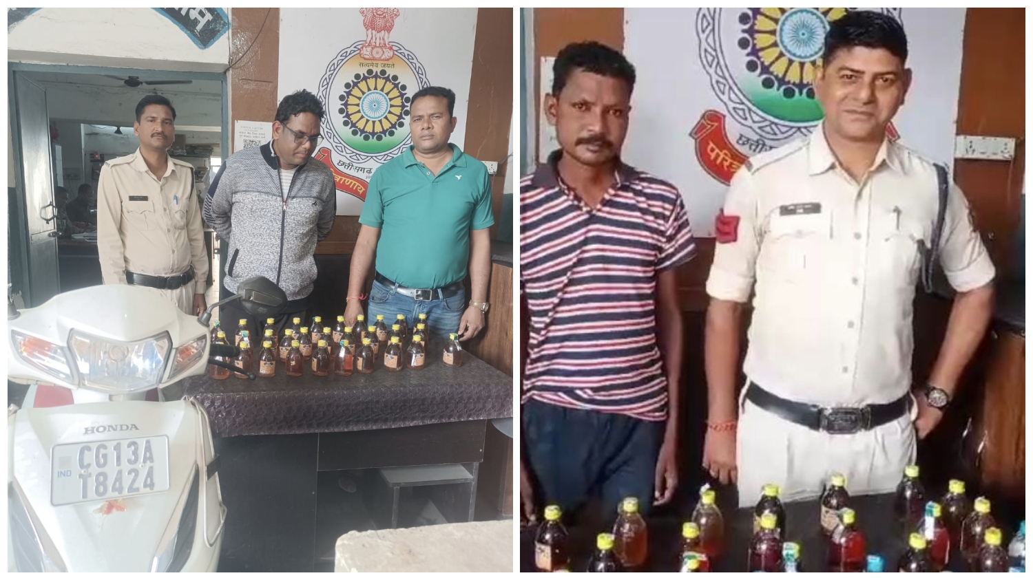 रायगढ़ : अवैध शराब तस्करों पर जूटमिल पुलिस का शिकंजा, शराब रेड की दो कार्रवाई में 02 आरोपियों से 58 पाव शराब और स्कूटी बरामद…