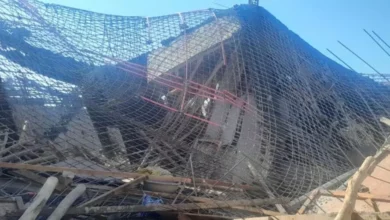 निर्माणाधीन भवन की छत गिरी, चार मजदूर गंभीर रूप से घायल ; जांच जारी…