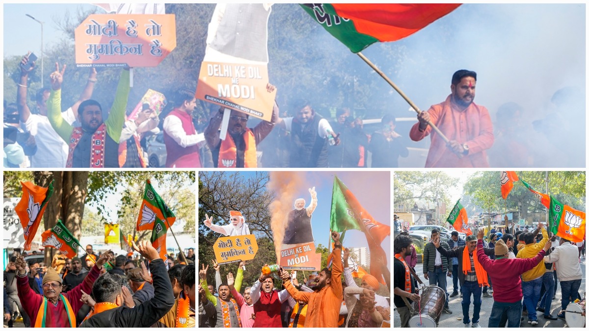 दिल्ली में भाजपा की ऐतिहासिक जीत: 27 साल बाद पूर्ण बहुमत, केजरीवाल-सिसोदिया हारे, कांग्रेस का सूपड़ा साफ…