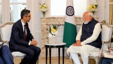 पेरिस में पीएम मोदी और सुंदर पिचाई की मुलाकात, एआई में भारत की बड़ी भूमिका पर हुई चर्चा…