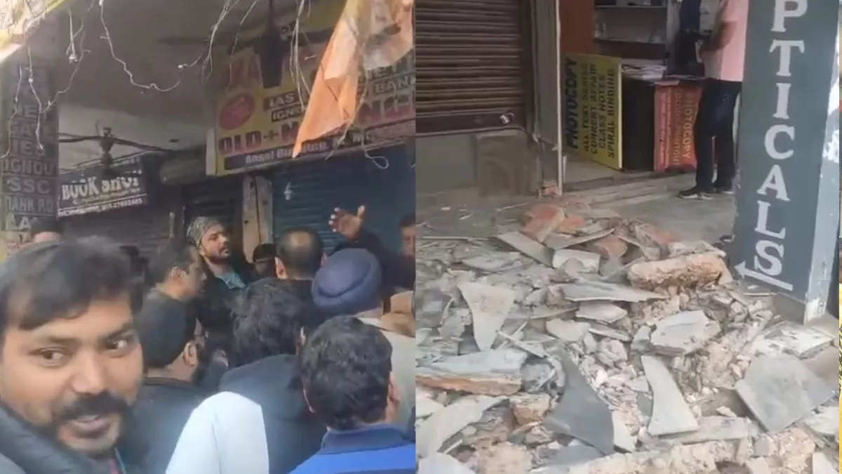 दिल्ली के मुखर्जी नगर में गरजा बुलडोजर, अतिक्रमण हटाने पर मचा हड़कंप..
