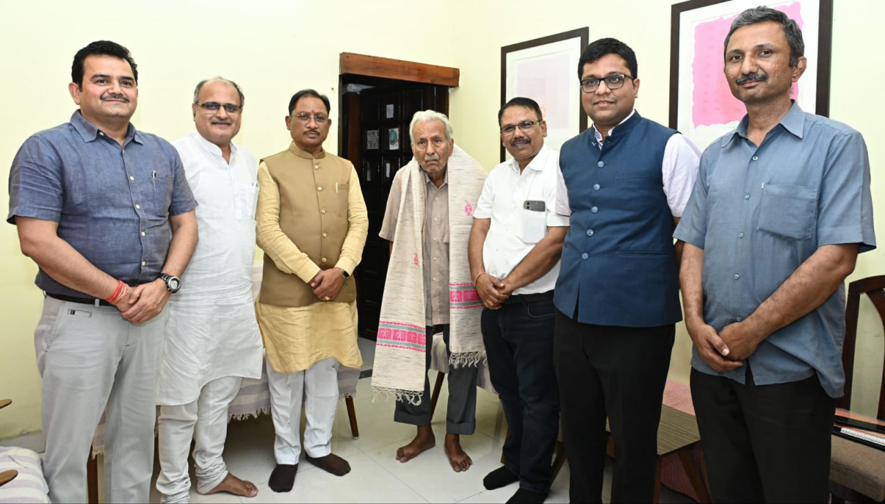रायपुर : ज्ञानपीठ सम्मान की घोषणा पर मुख्यमंत्री श्री साय ने सभी प्रदेशवासियों की तरफ से श्री शुक्ल को दी बधाईश्री विनोद कुमार शुक्ल ने बढ़ाया छत्तीसगढ़ का मान- मुख्यमंत्री श्री साय रायपुर : ज्ञानपीठ सम्मान की घोषणा पर मुख्यमंत्री श्री साय ने सभी प्रदेशवासियों की तरफ से श्री शुक्ल को दी बधाईश्री विनोद कुमार शुक्ल ने बढ़ाया छत्तीसगढ़ का मान- मुख्यमंत्री श्री साय