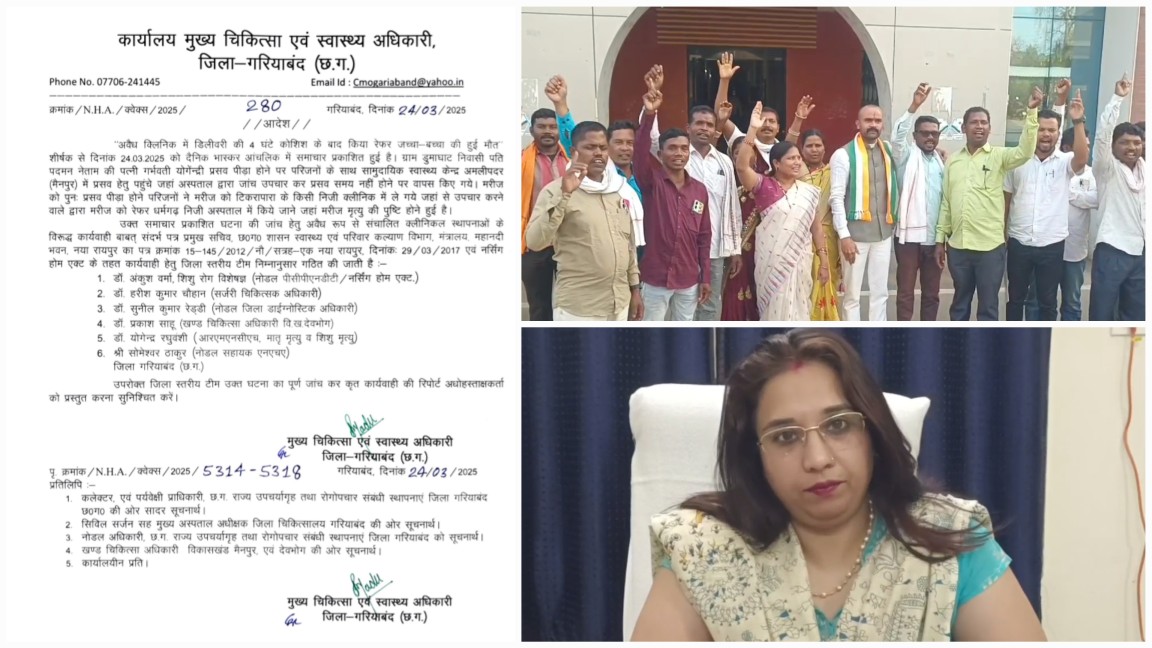 झोलाछाप डॉक्टर बना मौत का सौदागर: अवैध क्लिनिक की लापरवाही से जच्चा-बच्चा की दर्दनाक मौत, प्रशासन की चुप्पी पर आदिवासी समाज में उबाल… झोलाछाप डॉक्टर बना मौत का सौदागर: अवैध क्लिनिक की लापरवाही से जच्चा-बच्चा की दर्दनाक मौत, प्रशासन की चुप्पी पर आदिवासी समाज में उबाल…
