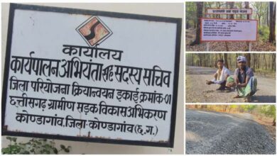 कोंडागांव में सरकारी भ्रष्टाचार की पोल खुली : लाखों की लागत से बनी सड़क चंद महीनों में बर्बाद!…