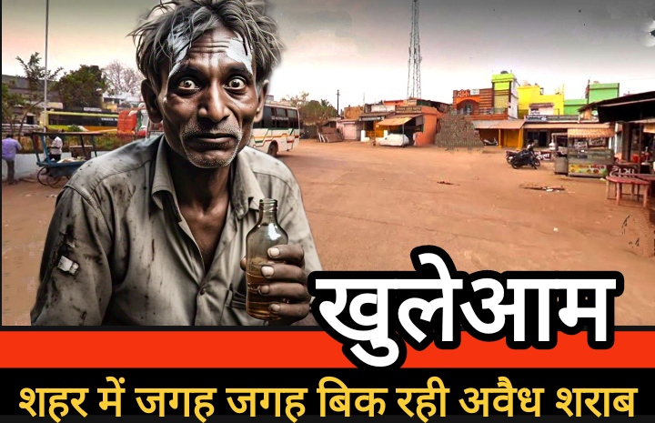 शहर में खुलेआम बिक रही अवैध शराब, पुलिस थाने के आसपास भी नहीं बचा परहेज