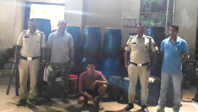सपनई जंगल में महुआ शराब के अड्डे पर चक्रधरनगर पुलिस की कड़ी चोट ; 220 लीटर ज़हरीली शराब जब्त, एक गिरफ्तार…