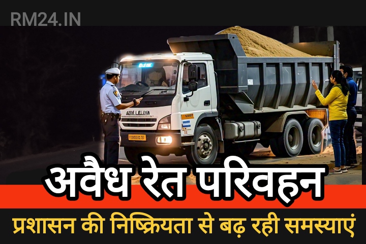 बालोद जिले में अवैध रेत परिवहन पर प्रशासन की निष्क्रियता से बढ़ रही समस्याएं