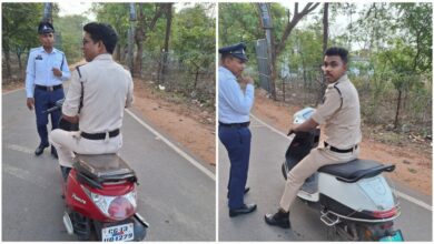 रायगढ़ में सड़क सुरक्षा की उड़ती धज्जियाँ : बिना हेलमेट पकड़े गए 10 पुलिसकर्मी, खुद ही बने नियम तोड़ने वाले…
