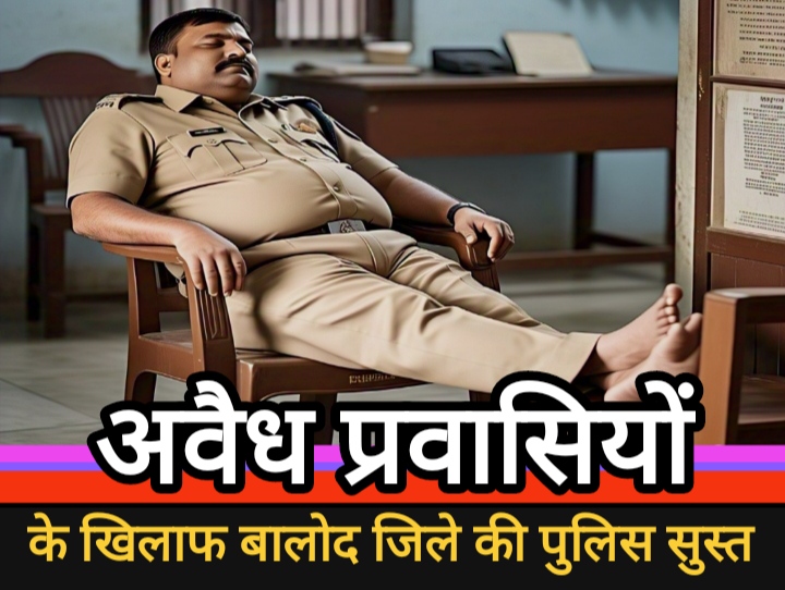 अवैध प्रवासियों के खिलाफ बालोद जिले की पुलिस सुस्त