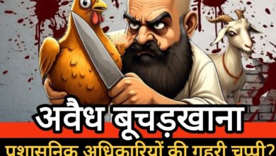 सरकारी जमीन पर अवैध कसाईघर संचालित, सार्वजनिक स्वास्थ्य और नियमों की उड़ाई जा रही धज्जियां