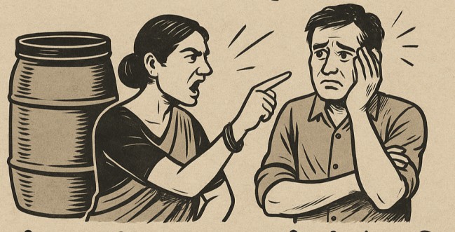 “ड्रम में डाल दूंगी!” – प्रेम, प्रताड़ना और पुरुषों की प्लास्टिक-पैक ज़िंदगी का महाकाव्य…