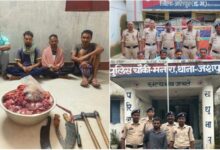 ऑपरेशन शंखनाद में बड़ी सफलता : जशपुर पुलिस ने गौ तस्करी के खिलाफ कसा शिकंजा, 56 किलो गौ मांस जब्त, 5 आरोपी गिरफ्तार, 4 गौ वंशों की तस्करों से रिहाई…