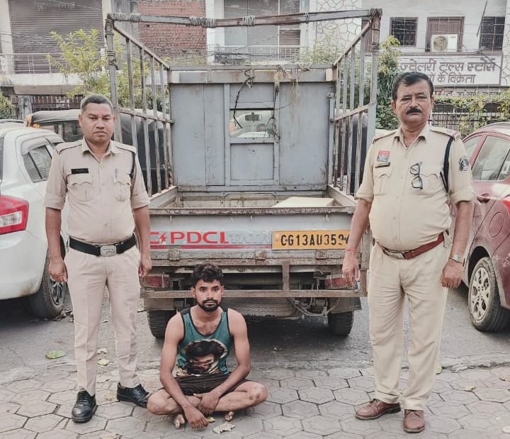 कोतवाली पुलिस की त्वरित कार्रवाई : सीसीटीवी फुटेज से मिला सुराग, आरोपी से 3.75 लाख का चोरी वाहन बरामद…