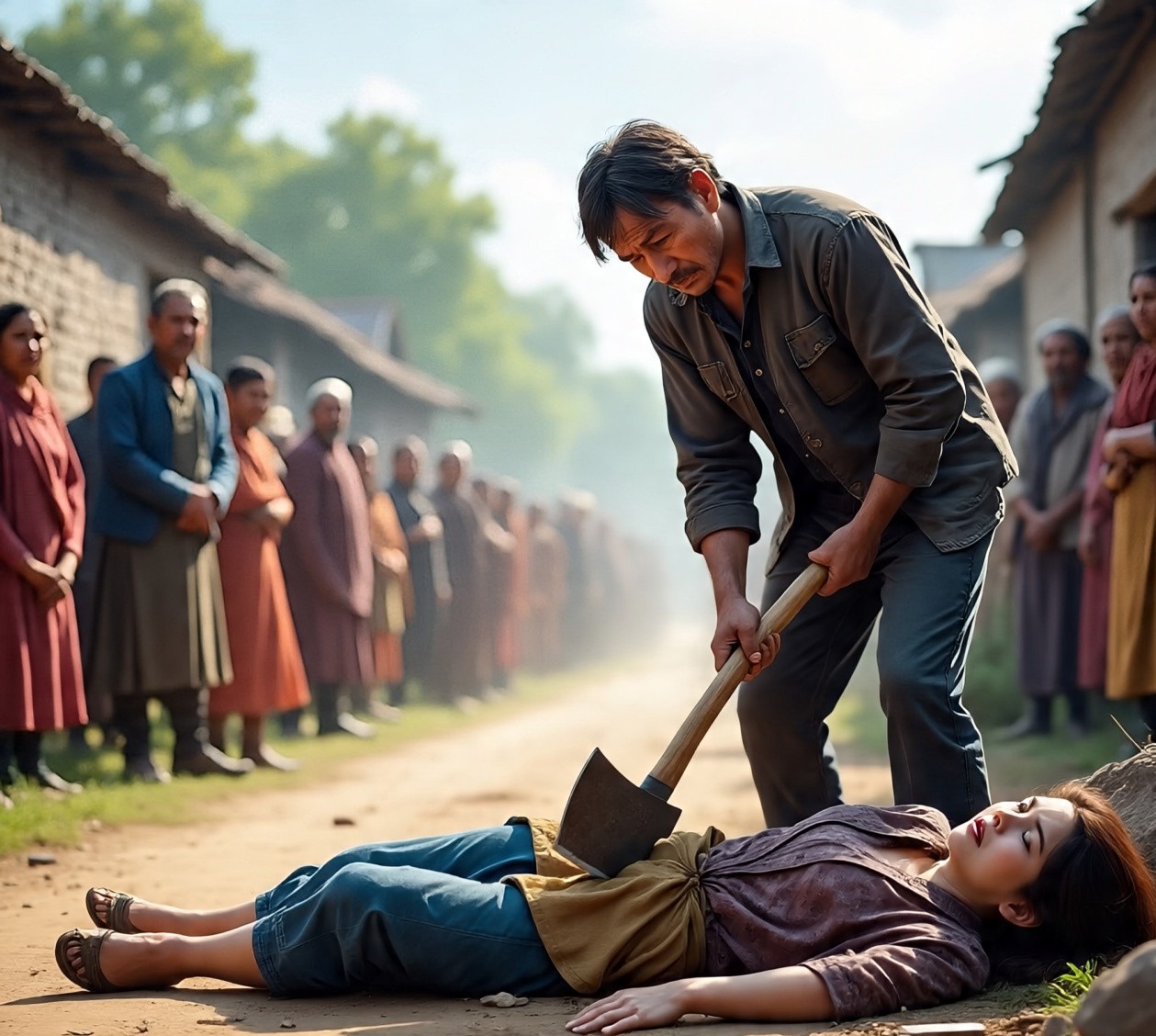 पड़ोसी महिला की बीच-बचाव में हत्या – गुस्से में भड़के ग्रामीण ने टांगी से कर दिया वार, मौत से सन्न हुआ गांव… पड़ोसी महिला की बीच-बचाव में हत्या – गुस्से में भड़के ग्रामीण ने टांगी से कर दिया वार, मौत से सन्न हुआ गांव…