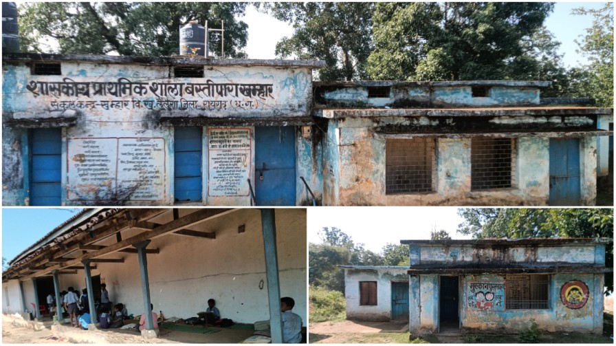 लैलूंगा में बच्चों की ज़िंदगी से खिलवाड़ : जर्जर स्कूल भवन बना ‘मौत का कुआं’, मासूम दूसरे के परछी में पढ़ने को मजबूर!…