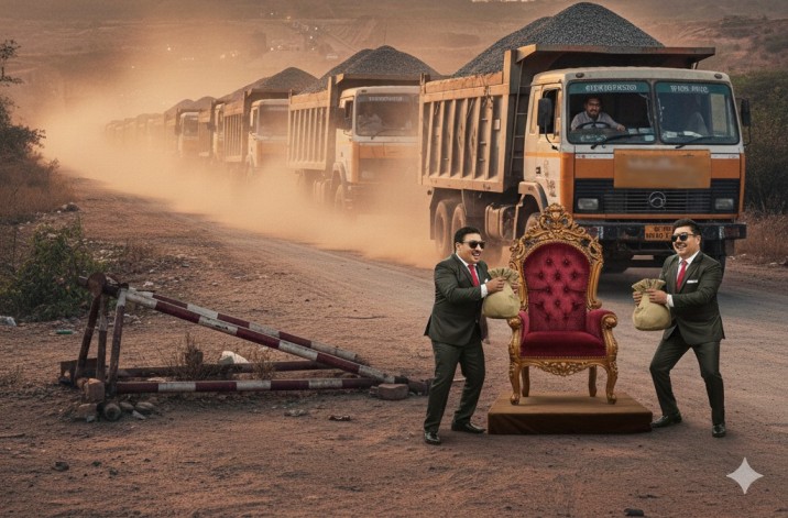 खनिज विभाग की ‘महादान’ योजना: रायगढ़-सारंगढ़ में माफियाओं को मिली ‘फ्री-पास’ की सौगात, बैरियर हटाकर प्रशासन ने कहा- “लूट सको तो लूट लो!”…