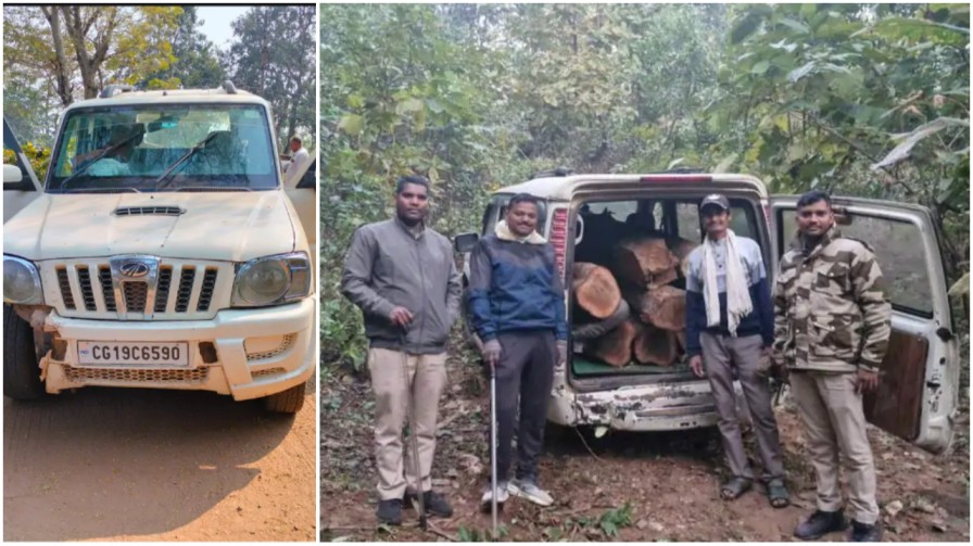 ‘ग्रीन गोल्ड’ की लूट : बिलासपुर के जंगलों में तस्करों का ‘नाईट ऑपरेशन’ फेल, वन विभाग की रेड देख अंधेरे में गायब हुआ गिरोह… ‘ग्रीन गोल्ड’ की लूट : बिलासपुर के जंगलों में तस्करों का ‘नाईट ऑपरेशन’ फेल, वन विभाग की रेड देख अंधेरे में गायब हुआ गिरोह…