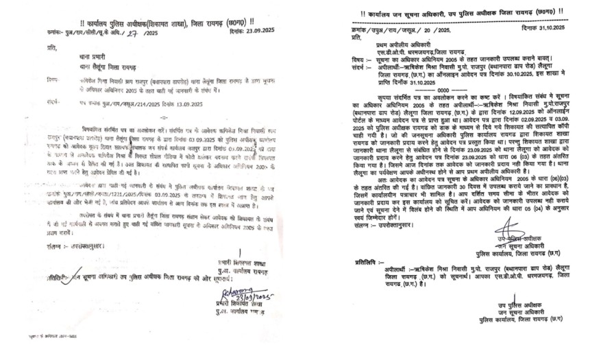 महा-ख़ुलासा : धरमजयगढ़ SDOP की नाक के नीचे ‘खाकी’ का खेल? नूतन सिदार को बचाने के लिए रद्दी की टोकरी में डाला गया RTI कानून!… महा-ख़ुलासा : धरमजयगढ़ SDOP की नाक के नीचे ‘खाकी’ का खेल? नूतन सिदार को बचाने के लिए रद्दी की टोकरी में डाला गया RTI कानून!…