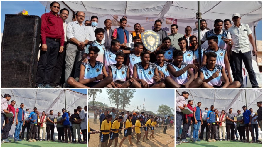 घरघोड़ा में ‘सांसद खेल महोत्सव’ का भव्य समापन: 700 से अधिक खिलाड़ियों ने दिखाया दम, सांसद राधेश्याम राठिया ने विजेताओं को किया पुरस्कृत