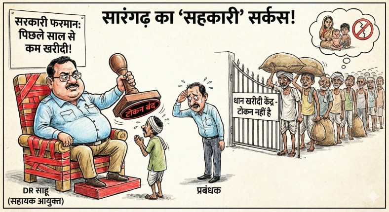 “पिछले साल से कम धान खरीदो, वरना निपटा दूंगा”: सारंगढ़ में अफसरशाही का ‘तुगलकी फरमान’, भड़कीं विधायक उत्तरी जांगड़े ने दी उग्र आंदोलन की चेतावनी!…