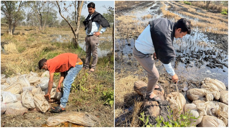 टपरदा में पुलिस का ‘हल्ला बोल’ : शराब माफियाओं की भट्ठियां जमींदोज, भारी मात्रा में महुआ लाहन नष्ट… टपरदा में पुलिस का ‘हल्ला बोल’ : शराब माफियाओं की भट्ठियां जमींदोज, भारी मात्रा में महुआ लाहन नष्ट…