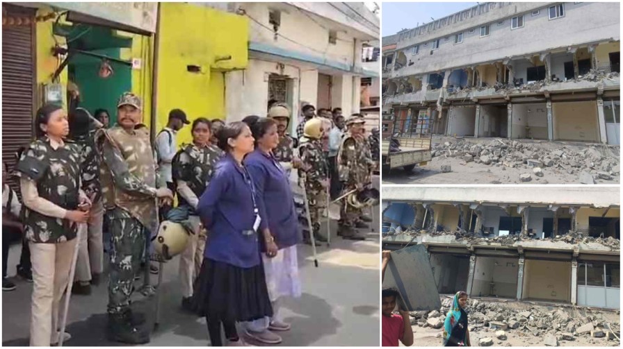 रायपुर में गरज उठा ‘सिस्टम’ का बुलडोजर : लालपुर में करोड़ों के अवैध निर्माण की ईंट से ईंट बजा दी!…