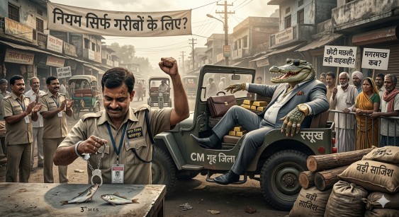 साहेब का जिला, रसूखदारों का किला : ‘मछली’ पकड़कर पीठ थपथपाता प्रशासन, ‘मगरमच्छ’ आज भी सुरक्षित!…