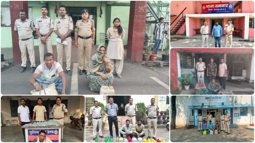 रायगढ़ में ‘ऑपरेशन आघात’ का महा-अभियान: 919 लीटर अवैध शराब जब्त, 36 गिरफ्तार, माफियाओं में हड़कंप…