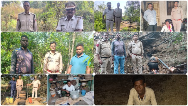 रायगढ़ आबकारी विभाग का बड़ा एक्शन : नालों के किनारे चल रही अवैध शराब की ‘फैक्ट्रियां’ ध्वस्त, 1050 किलो लाहन नष्ट, 5 तस्कर जेल…