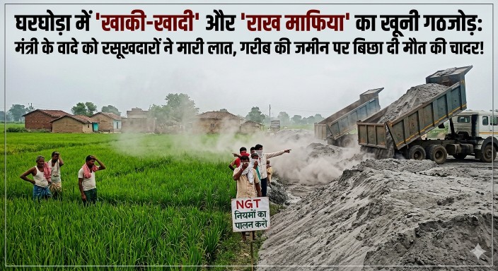 सावधान! घरघोड़ा में ‘सफेद सोने’ (राख) का काला कारोबार : मंत्री जी विधानसभा में गूंजने वाले दावों की निकली हवा, रसूखदारों की गिद्ध दृष्टि ने निगली किसानों की तकदीर…