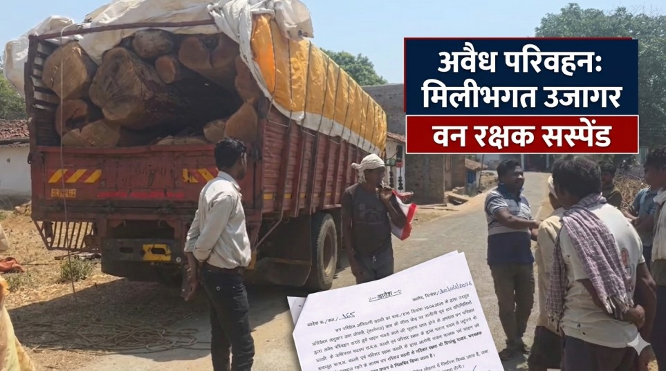 बालोद : अवैध लकड़ी परिवहन पर ‘मेहरबानी’ पड़ी भारी, वन रक्षक सस्पेंड; ग्रामीणों ने घेरा तो खुला मिलीभगत का खेल…