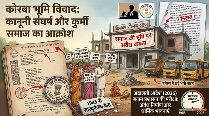 अदालती फैसले के बाद उबाल पर कुर्मी समाज : ‘पटेल संस्थान’ की जमीन पर कब्जे और स्कूल संचालन के खिलाफ आर-पार की जंग…