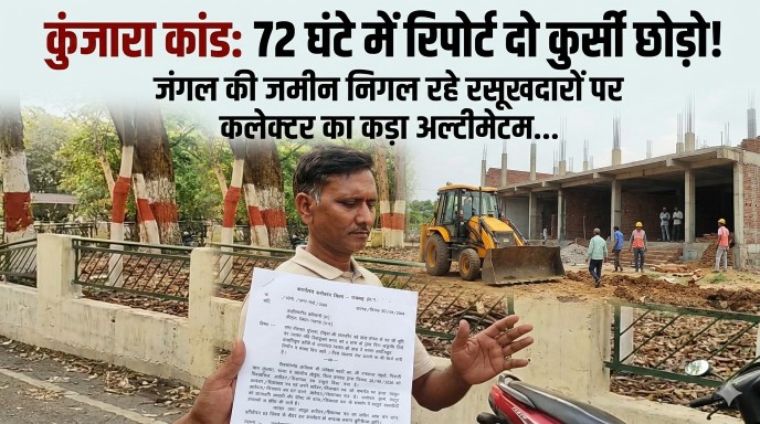 कुंजारा कांड : “72 घंटे में रिपोर्ट दो या कुर्सी छोड़ो!” – जंगल की जमीन निगल रहे रसूखदारों पर कलेक्टर का कड़ा अल्टीमेटम…