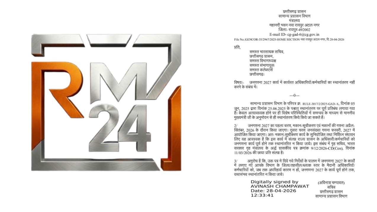 बड़ी खबर : छत्तीसगढ़ में अधिकारियों-कर्मचारियों के तबादलों पर रोक!…