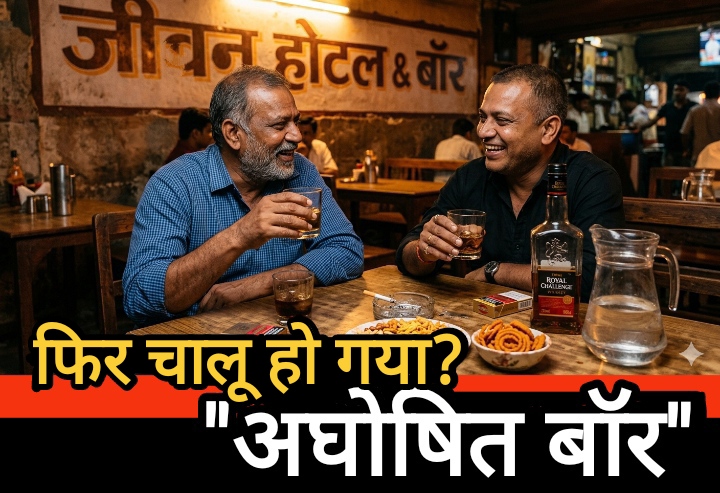 फिर चालू हो गया? “अघोषित बॉर” : अवैध शराब पर पुलिस की कसी नकेल हुई ढीली