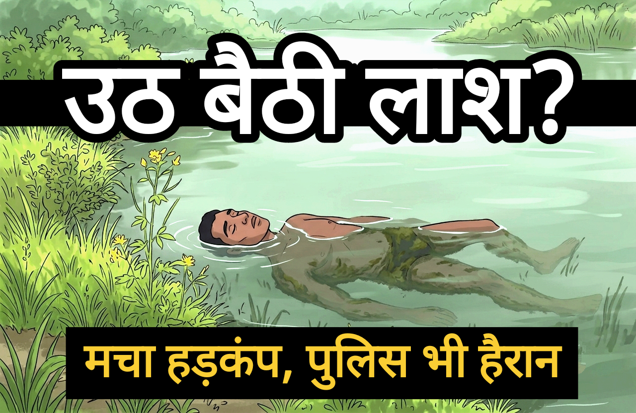 तालाब में “मृत” दिखा युवक अचानक उठ बैठा, मचा हड़कंप और पुलिस भी हैरान