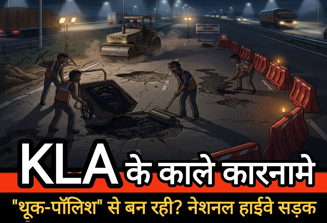 “थूक-पॉलिश” से बन रही? नेशनल हाईवे सड़क 930