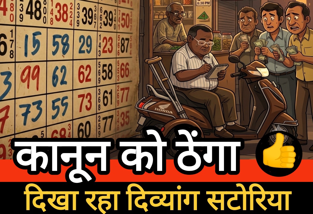 कानून को ठेंगा दिखा रहा दिव्यांग सटोरिया, क्या नए थाना प्रभारी लगा पाएंगे लगाम?