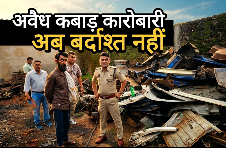 बालोद पुलिस का अवैध कबाड़ कारोबारियों पर बड़ा प्रहार : दो ठिकानों पर रेड, 2.13 लाख रुपये का माल जब्त; कबाड़ियों में मचा हड़कंप