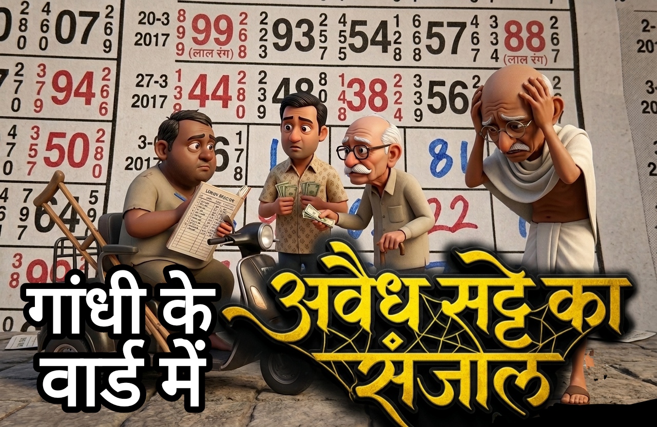 “गांधी” के वार्ड में पसरा अवैध सट्टे का संजाल : क्या नए थाना प्रभारी कसेंगे “खिलावन” के सट्टा साम्राज्य पर नकेल?
