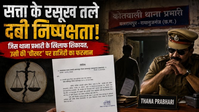 सत्ता के रसूख तले दबी निष्पक्षता! जिस थाना प्रभारी के खिलाफ शिकायत, उसी की ‘चौखट’ पर हाजिरी का फरमान…