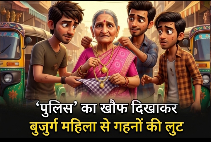 शातिर ठगों का नया पैंतरा : ‘पुलिस’ का खौफ दिखाकर बुजुर्ग महिला से 2.5 तोला सोना उड़ाया, बीएसपी अस्पताल से लौटते वक्त वारदात